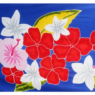 sarongs pareo rayon summer handpainting flora made in bali