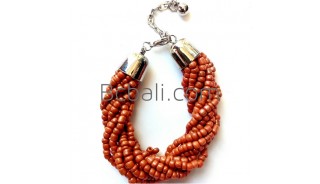 balinese handwork bead bracelets charm stainless