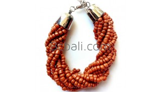 balinese handwork bead bracelets charm stainless