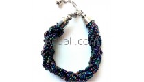 beads abalone glass bracelets charms circle