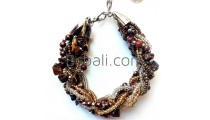 beads crystals stone bracelets charms