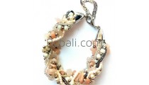 hand made beads crystals stone bracelets charm