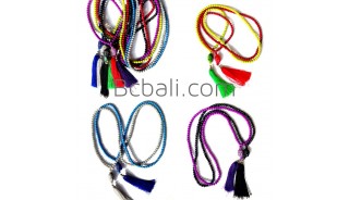 budha pendant tassel necklace long strand bead ethnic 