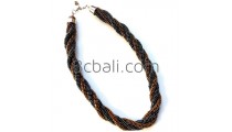 full beads semi choker necklaces two color