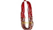 beaded necklaces design multi strands 