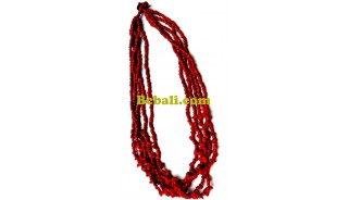 beads stone bali necklaces multi seeds designs