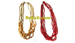 beads stones necklaces multi seeds designs