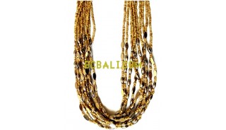 multi layer bead charming necklaces