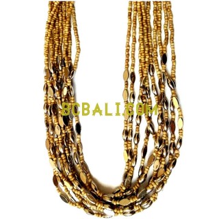 glass beaded necklaces design multy charms
