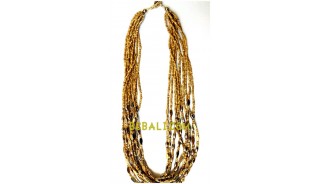 multi layer beads charming necklaces