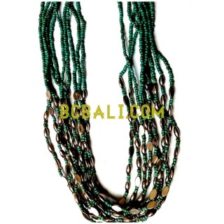 multi layer bead charming necklaces