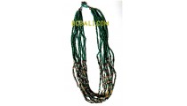 multi layers beading charms necklace fashion