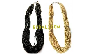 multi strand beads necklaces bali 2015