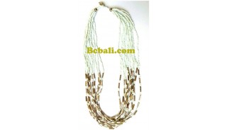 necklaces beading multi seeds charms