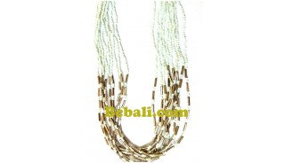 necklaces beading multi seeds charms