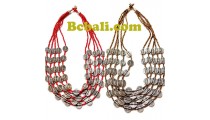 5strand bead necklaces charming fashion jewelries 