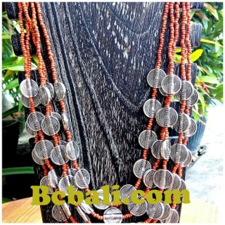 two color shown choker necklace beading charming