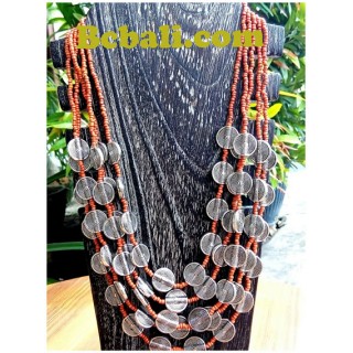 two color shown choker necklace beading charming