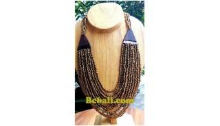 balinese golden glass bead choker ethnic necklace hand work design