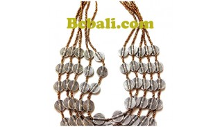 5strand bead necklaces charming fashion jewelries 