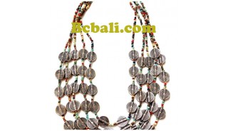 two color shown choker necklace beads charming