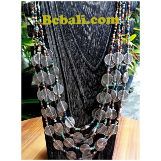 two color shown choker necklace beads charming
