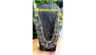 natural beads balinese necklaces choker 5seed design