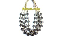 natural beads balinese necklaces choker 5seed design