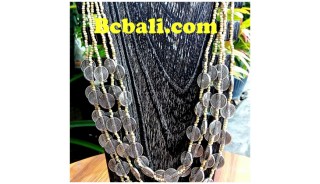 two color shown choker necklace beads charm bali design