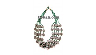 two color shown choker necklace beading charming