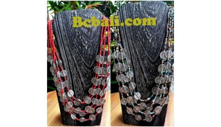 two color shown choker necklace beads charming