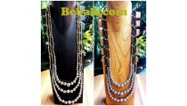 tangerine beads triangle seeds glass necklaces fashion