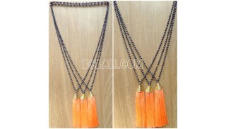 mono crystal abalone tassel necklaces pendant design