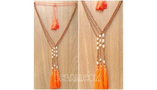 Original water pearls tassels necklaces crystal 