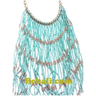chandelier fashion necklaces choker multi strand glass 