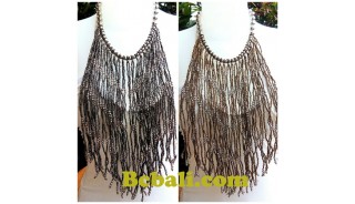 chandelier fashion necklaces choker multi strand glass bead