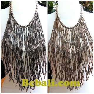 chandelier fashion necklaces choker multi strand glass bead