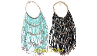 chandelier fashion necklaces choker multi strand glass 