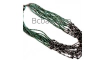 crystal bead multiple strand necklaces handmade turquoise