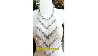 rumbai necklaces long seeds glass beads fashion 