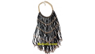 rumbai necklaces long seed glass beads fashion 