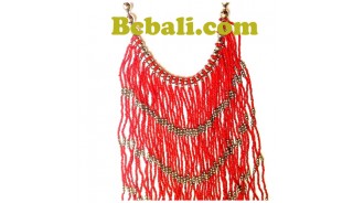 rumbai necklaces long seed glass beads fashion 