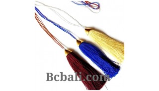 bali small beading tassels necklaces cotton pendant