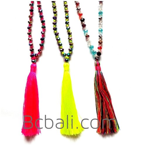 fashion necklaces long strand crystal beaded fashion necklaces long
