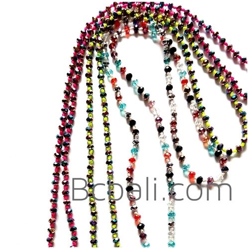 fashion necklaces long strand crystal beaded fashion necklaces long