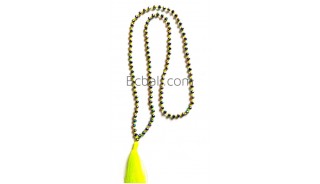fashion necklace long strand crystal beads bali