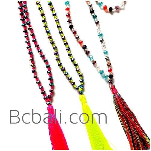 fashion necklaces long strand crystal beaded fashion necklaces long