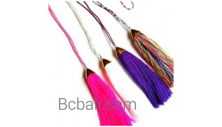 tassel necklaces long layer small beads woman 