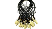 20 pieces necklace pendants bullet resin for men's