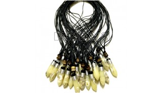 20 pieces necklace pendants bullet resin for men's